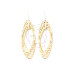 ERG-1320-G/2pcs/Multi Circle Ronde Oorbel Charm/20mm x 65mm/ Verguld Over Messing/Sieraden Maken