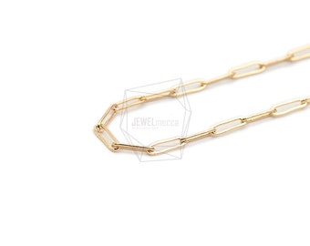 CHN-033-G/95ccm-Square chain/Gold Plated over brass/95ccm/Jewelry Making