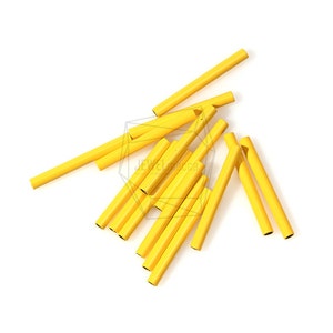 PDT-626-Y/5PCS/Farbbeschichteter Zylinder Charm/2cm/Gelb beschichtet über Messing/Schmuckherstellung