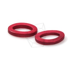 BSC-287-G / 4pcs / Cuentas de madera ovaladas / 14 mm x 21 mm / cuentas ovaladas de madera / Fabricación de joyas