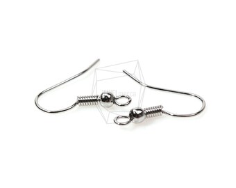 ERG-173-R/10Pcs-Simple Line Hook Ear Wires-French Hook Earrings-Fishhook-Earring Findings/Jewelry Making