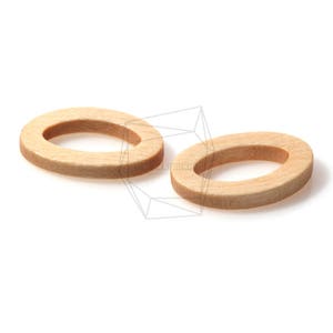 BSC-282-G / 4pcs / Cuentas de madera ovaladas / 14 mm x 21 mm / cuentas ovaladas de madera / Fabricación de joyas