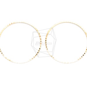 PDT-2493-G/4PCS/Circle Wreath Pendant/40mm X 40mm/Gold Plated Over Brass/Jewelry Making