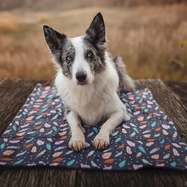 Dog blanket, Dog travel blanket, Outdoor dog blanket, Roll up dog blanket, personalized dog blanket, weatherproof fabric