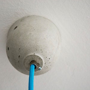 Concrete Ceiling Cup Concrete Ceiling Rose , for pendant light image 2