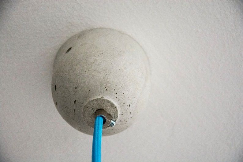 Concrete Ceiling Cup Concrete Ceiling Rose , for pendant light image 2