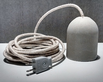 Lámpara colgante de cemento - Lámpara portátil hormigon