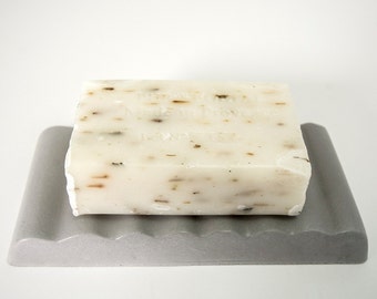 Concrete soap dish