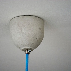 Concrete Ceiling Cup - Concrete Ceiling Rose , for pendant light