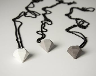 Collar de hormigón - BIG ROCK - Cadena negra