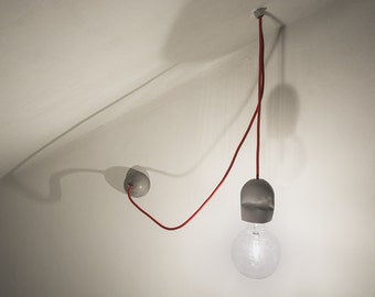 Concrete Pendant Lamp - Modern Industrial Light in cement  - Concrete sconce - mod APPLIQUE