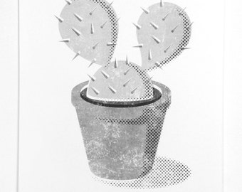 Cactus - A3 Risograph Print