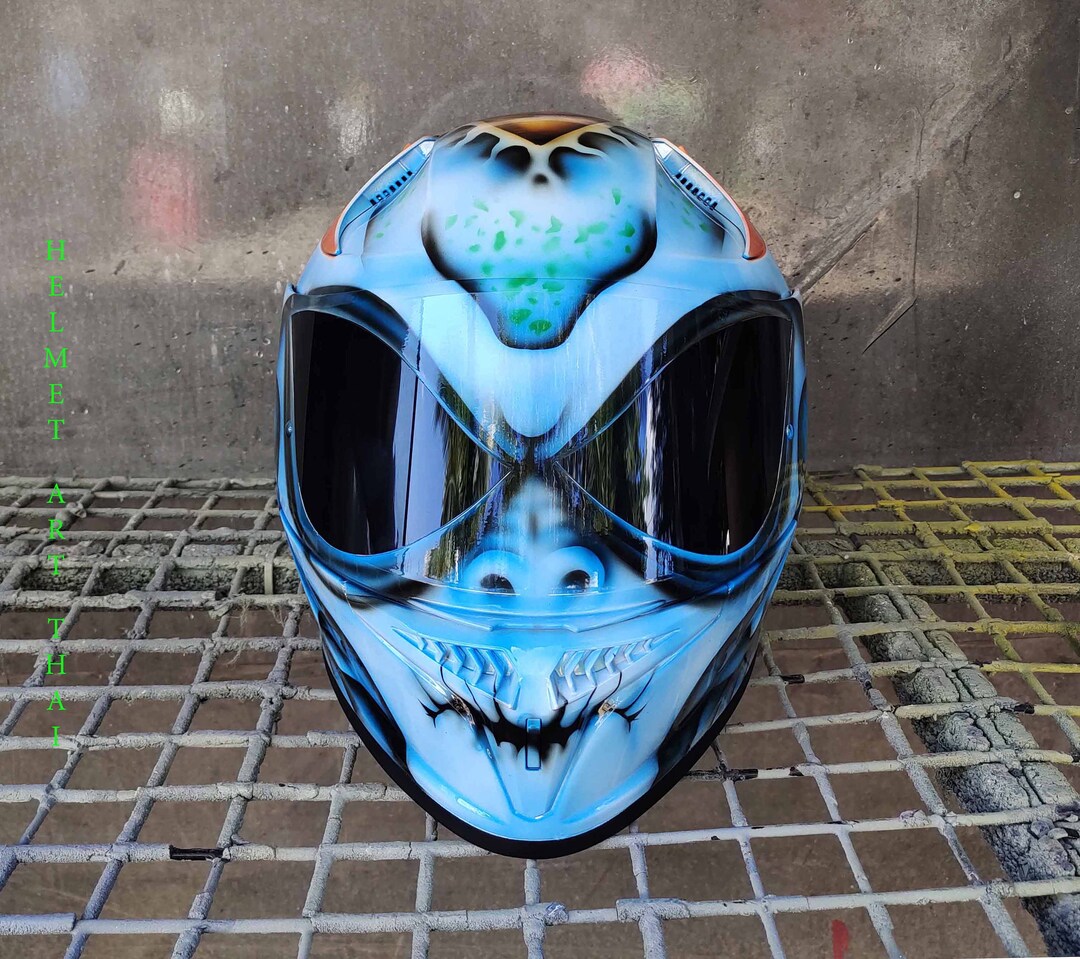 ALIEN Custom Motorcycle Helmet Etsy