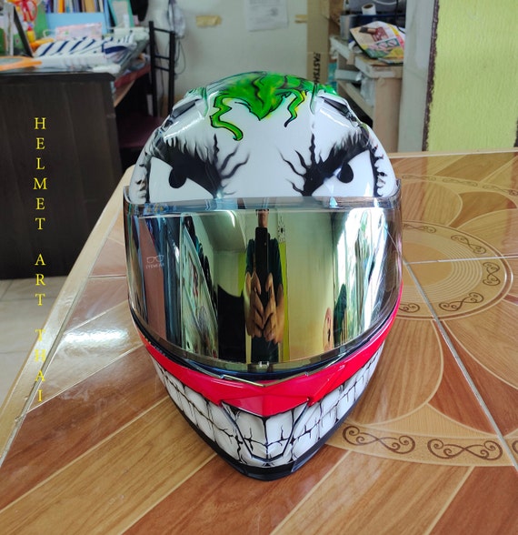 Casco de motocicleta con aerógrafo personalizado Accesorios Sombreros y gorras Cascos Cascos de moto 