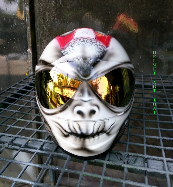alien custom motorcycle helmet etsy