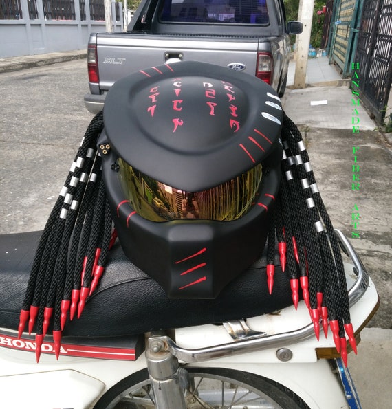 Casco de motociclista de depredador new arrivals