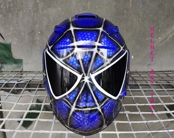 SPIDER- MAN Custom Motorcycle Helmet