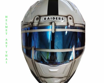 NFL Raiders Custom Motorcycle Helmet
