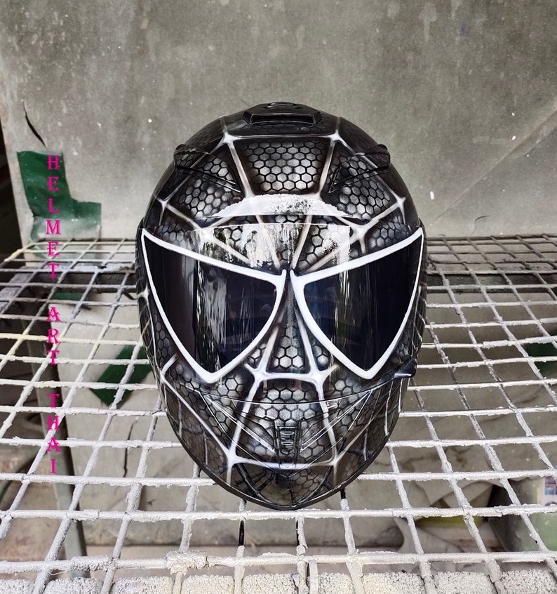 SPIDER MAN Custom Motorcycle Helmet Etsy