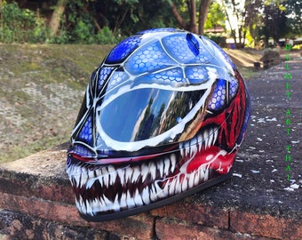 VENOM- SPIDERMAN Motorcycle Helmet
