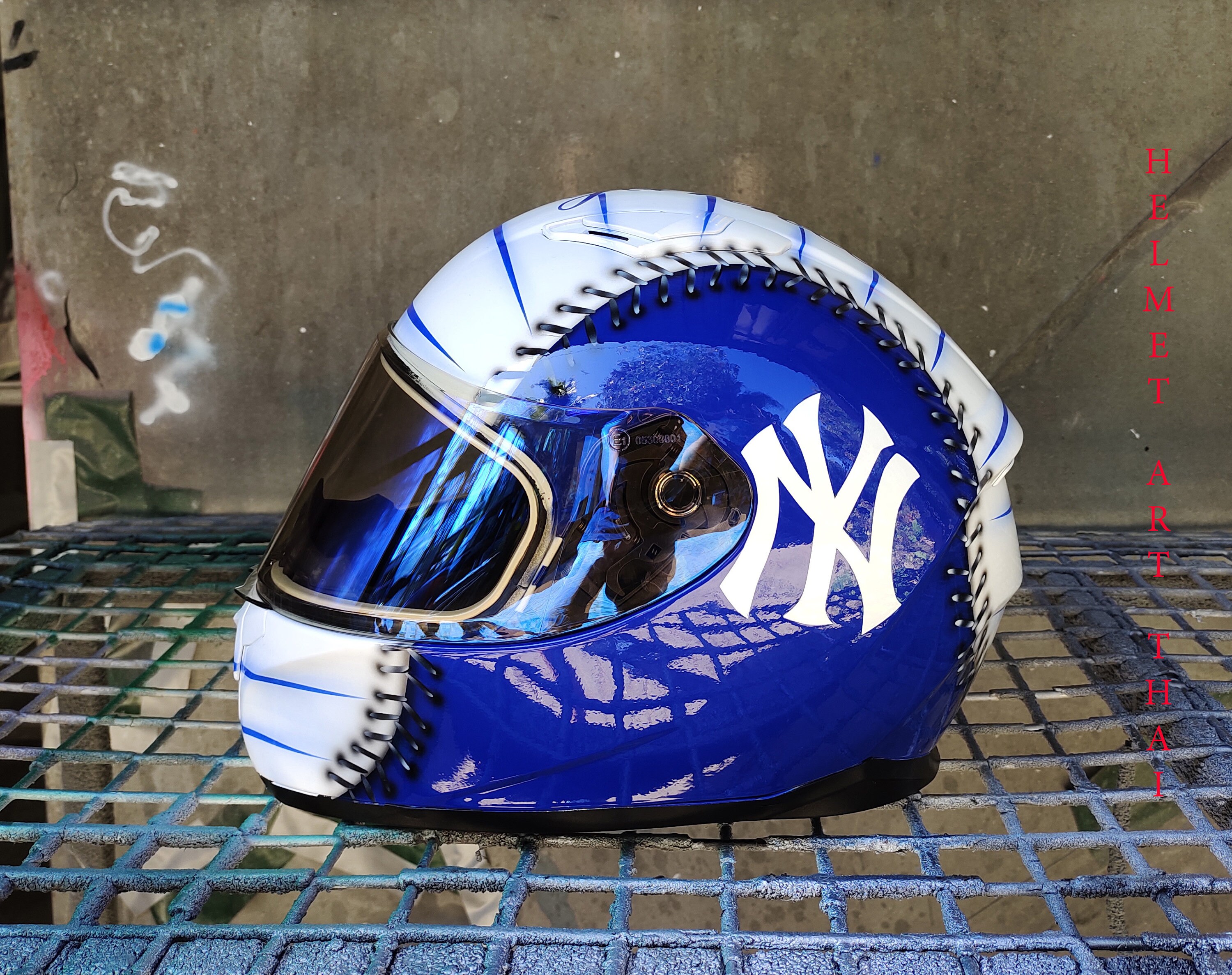 NEW YORK YANKEES Motorcycle Helmet - Etsy