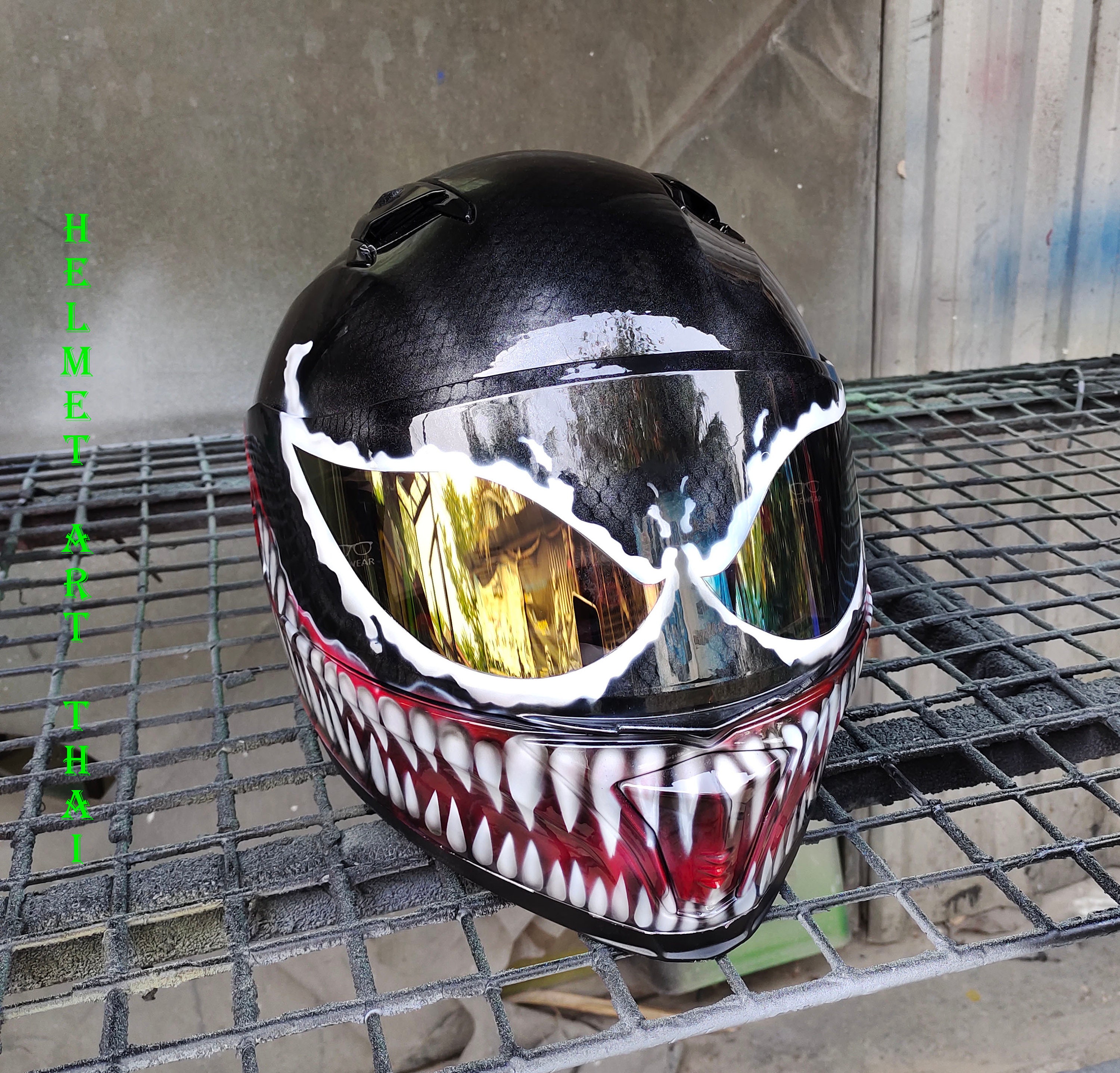 VENOM Custom Airbrushed Motorcycle 