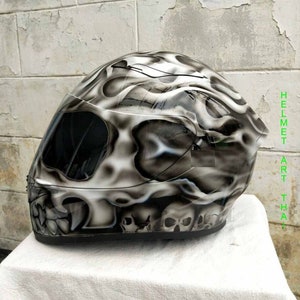 Custom Airbrushed Motorcycle Helmet image 8