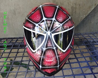 SPIDER MAN Custom Motorcycle Helmet