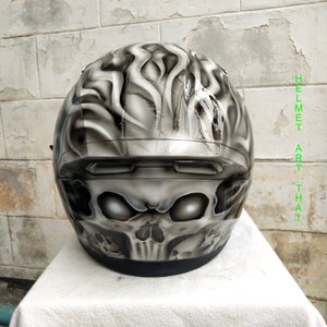 Custom Airbrushed Motorcycle Helmet image 6