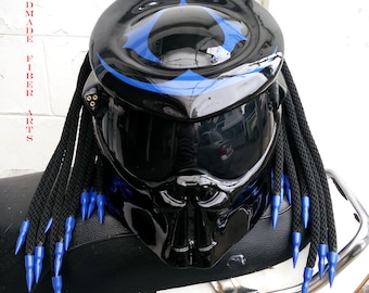 Custom Predator Motorcycle Helmet