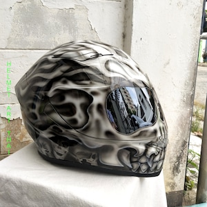 Custom Airbrushed Motorcycle Helmet image 4