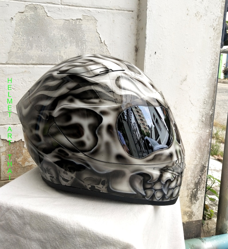 Custom Airbrushed Motorcycle Helmet image 4
