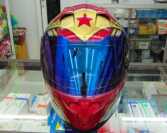 Wonder Woman Motorcycle Helmet