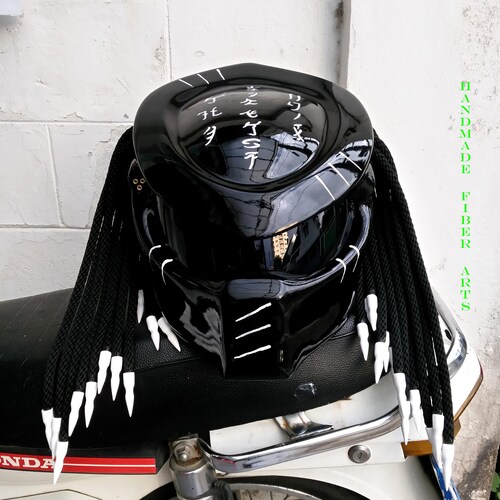 The Black Demon Skull Motorcycle Helmet Custom DOT and ECE - Etsy