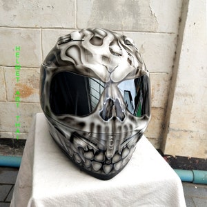 Custom Airbrushed Motorcycle Helmet image 2