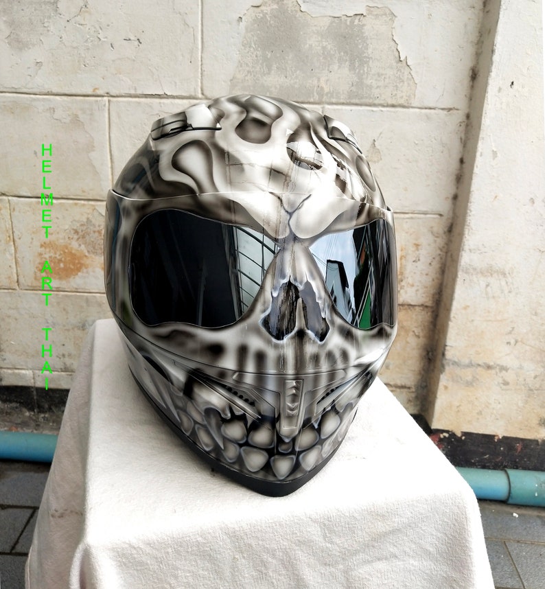 Custom Airbrushed Motorcycle Helmet image 2