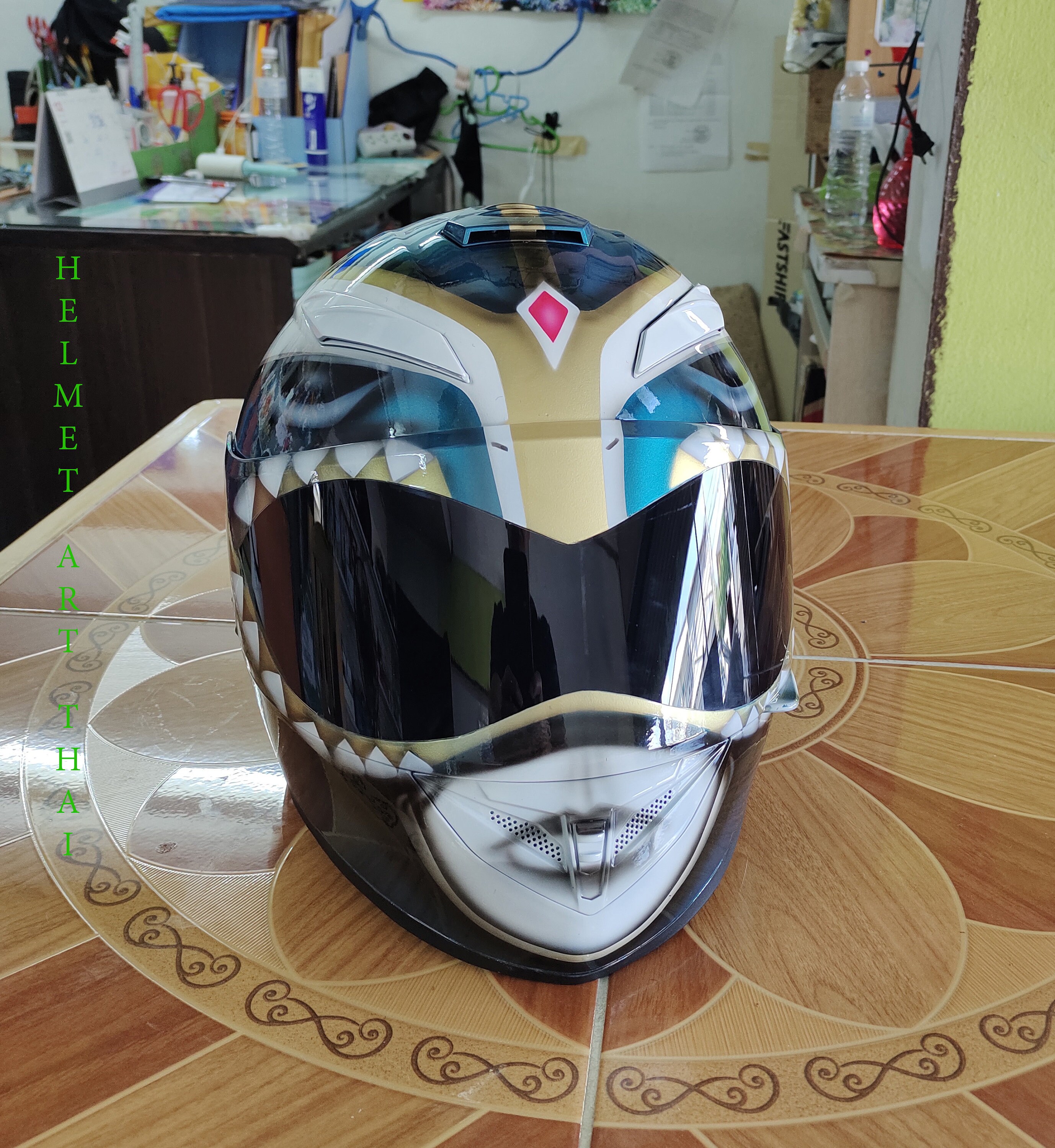 POWER RANGER Custom Motorcycle Helmet 