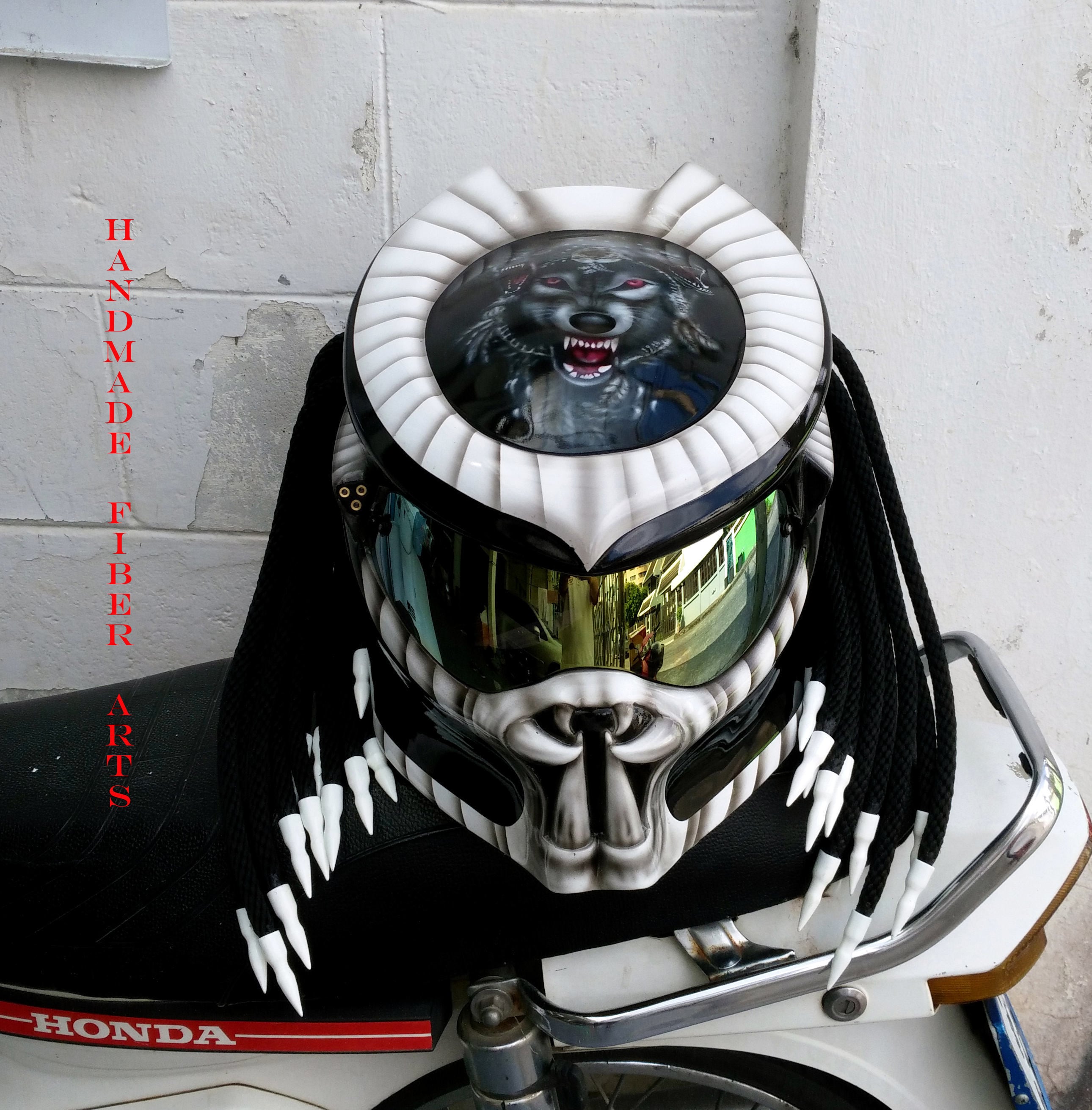 Custom Predator Motorcycle Helmet Etsy Custom Predator Motorcycle Helmet Etsy