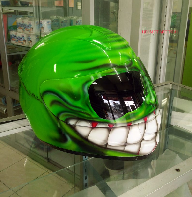 Custom Smiling Face motorcycle Helmet | Etsy