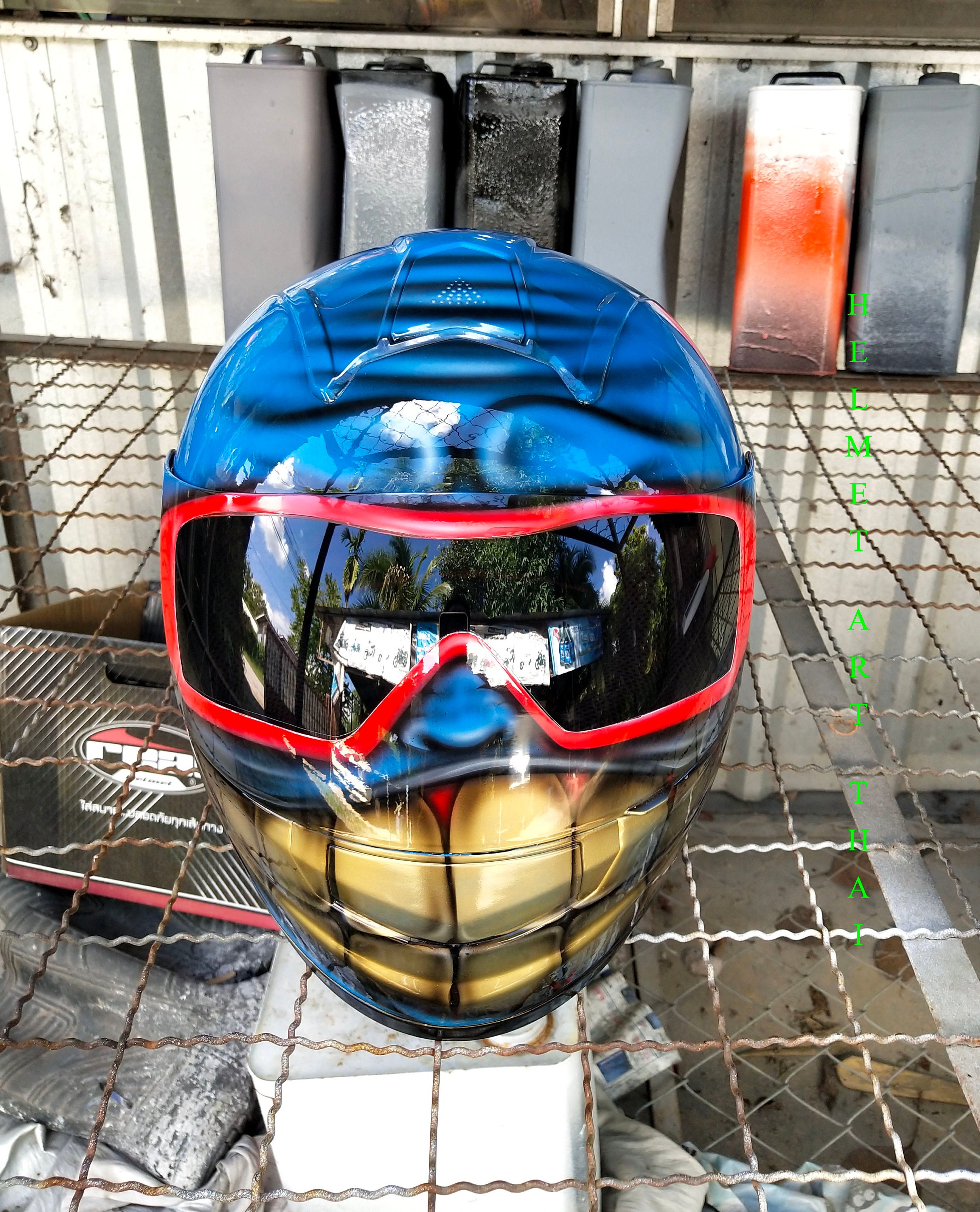Custom Airbrushed Motorcycle Helmet | Etsy