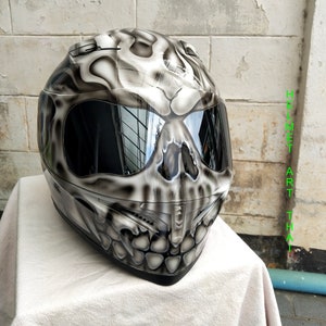 Custom Airbrushed Motorcycle Helmet image 9