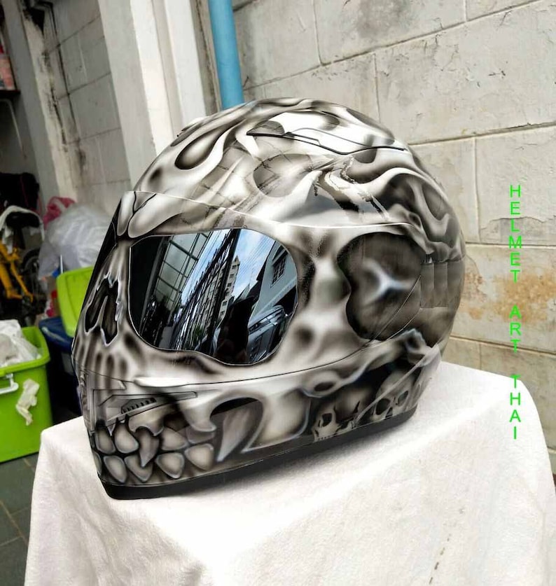 Custom Airbrushed Motorcycle Helmet image 5