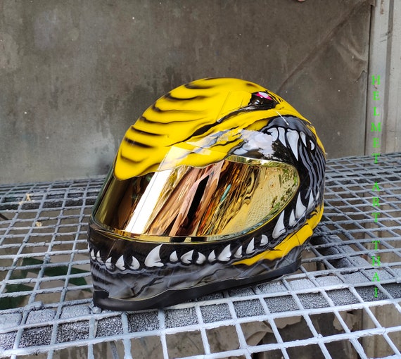 Casco moto aerografato personalizzato | Etsy Italia