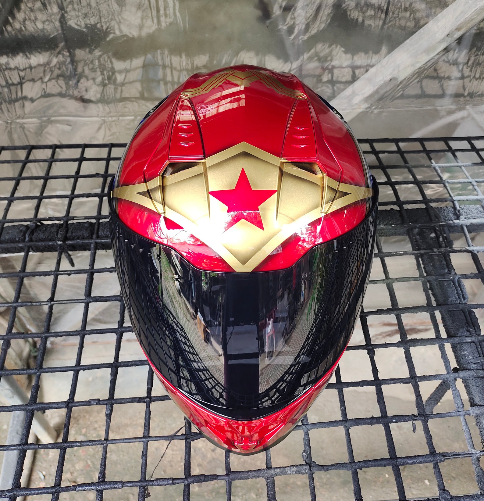 WONDER WOMAN Motorcycle Helmet - Etsy