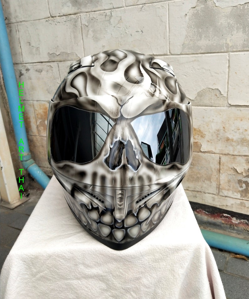 Custom Airbrushed Motorcycle Helmet image 3