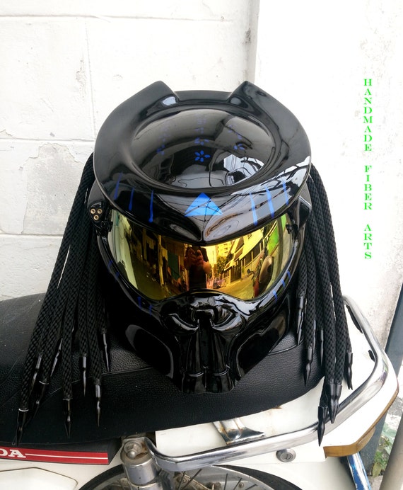 Predator motorcycle helmet etsy Clearance