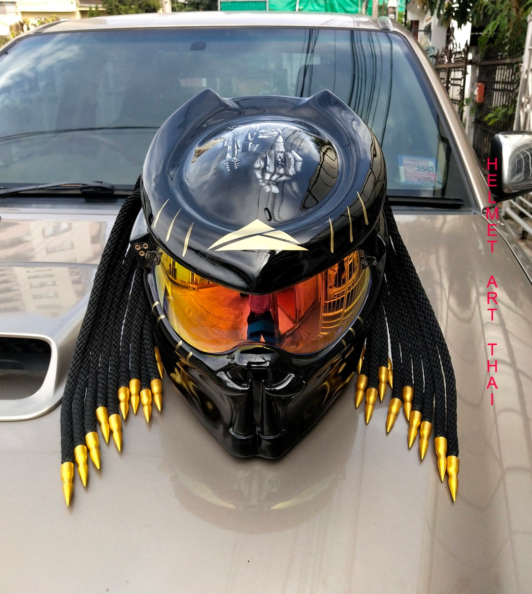 Custom Predator Motorcycle Helmet - Etsy