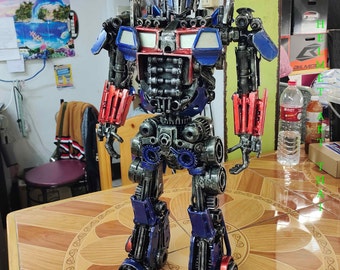 TRANSFORMERS Optimus Prime Metal Sculpture