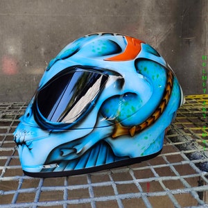 ALIEN Custom Motorcycle Helmet - Etsy