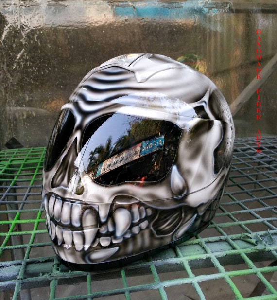 Casco moto aerografato personalizzato | Etsy Italia